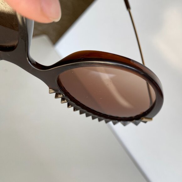 Dolce & Gabbana DG 6135 - 315913 Brown Cat Eye Sunglasses main image 8